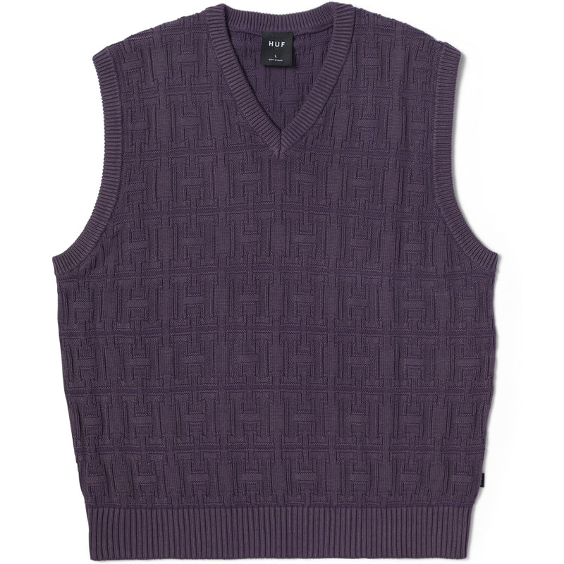 Interlaced Jacquard Overdyed Vest