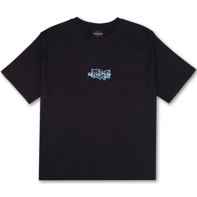 BLUE JAPANESE TAG TEE (BLACK)