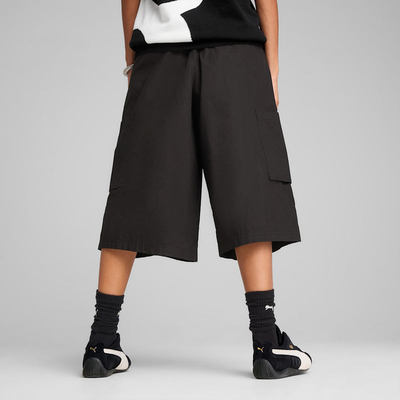 FUTURE PUMA ARCHIVE Relaxed Cargo Jorts (Black)