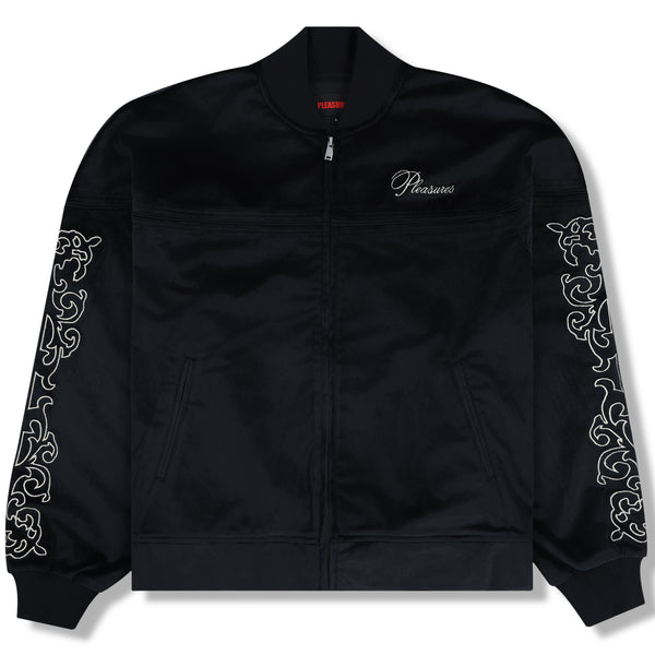 UNQUOTE VELOUR JACKET (BLACK)