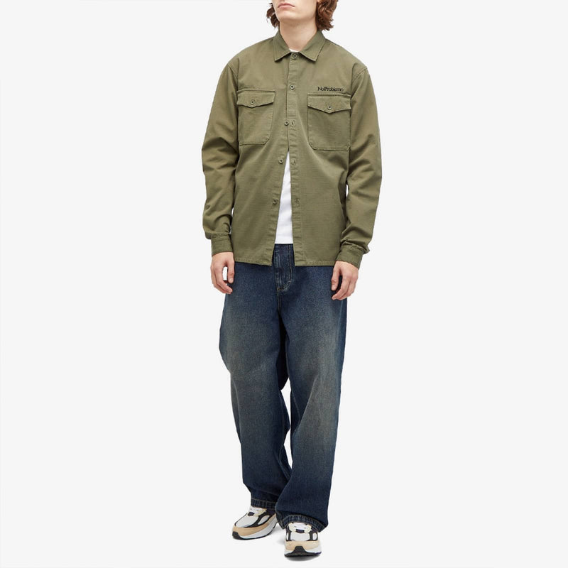 Mini Problemo LS Work Shirt (Olive)