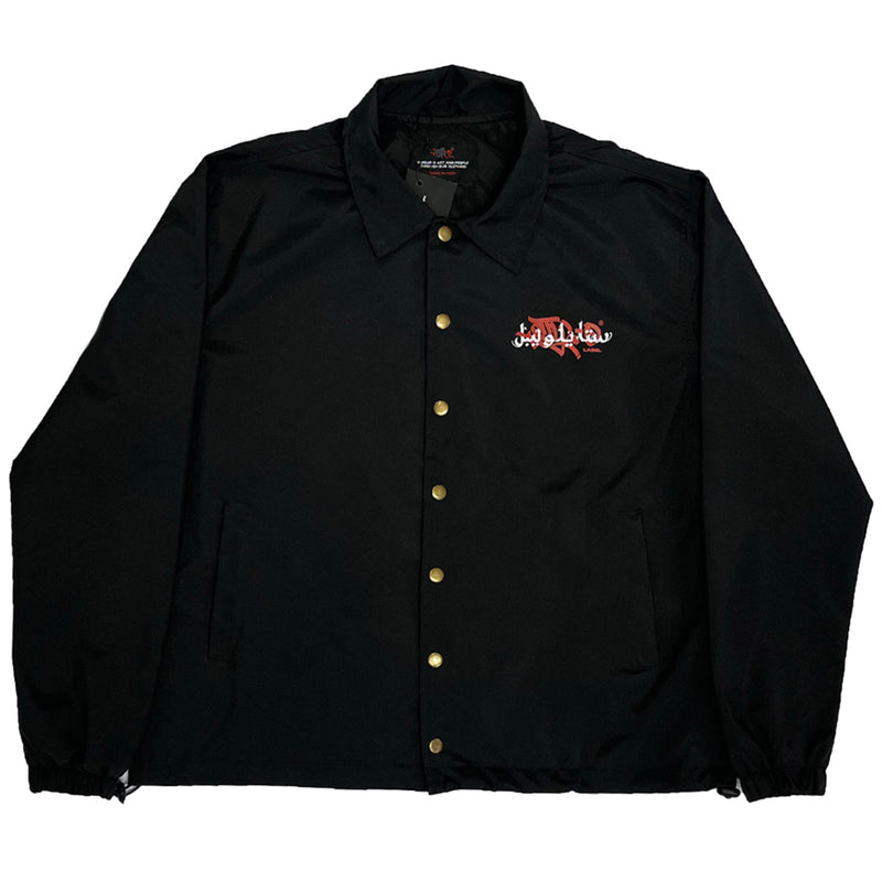 ARABIC TAG COACH JACKET (BLACK)