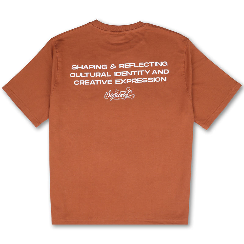 CREATIVE EXPRESSION TEE (BROWN)