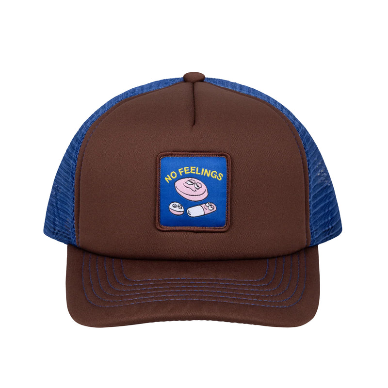 No Feelings Trucker Cap (Brown)