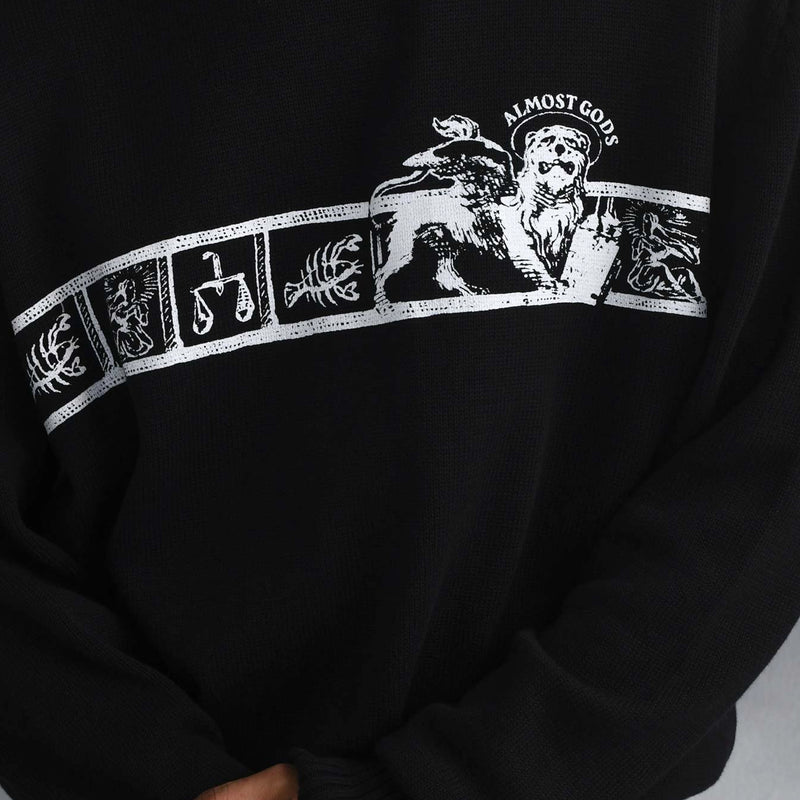 Zodiac Knit Sweater (Black)