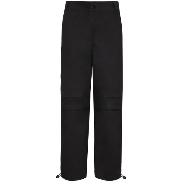 CONSTRUCTED TWILL PANTS (BLACK)