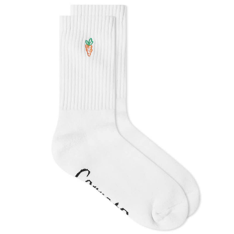 SIGNATURE CARROT CREW SOCKS (White)