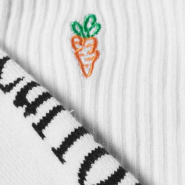 SIGNATURE CARROT CREW SOCKS (White)