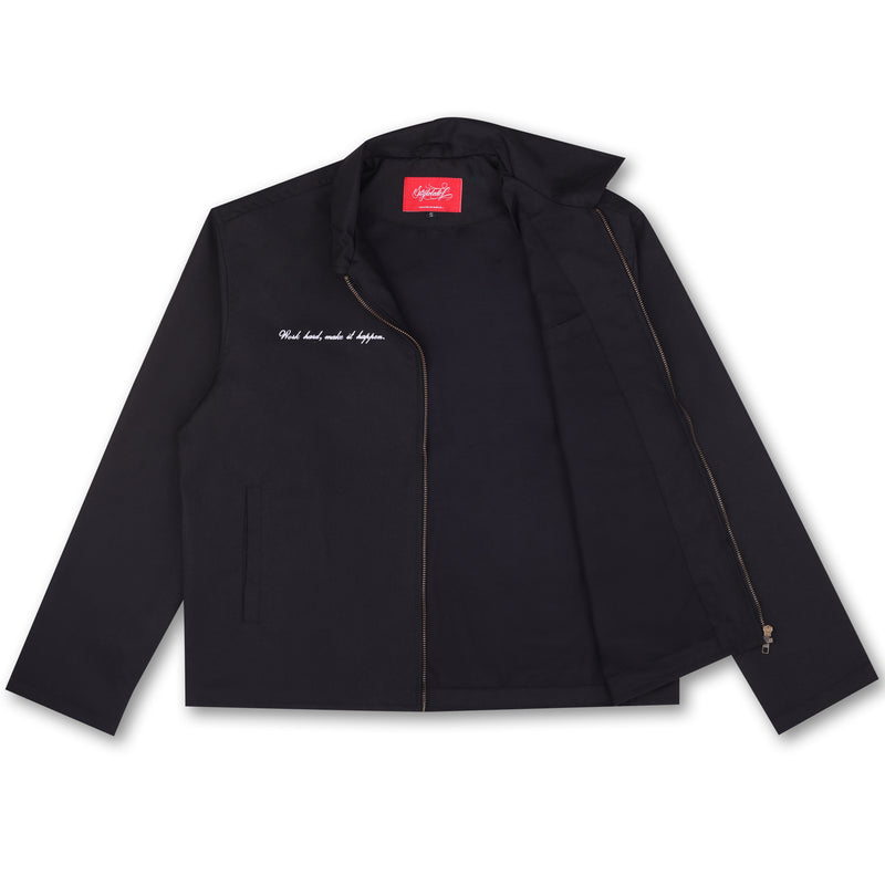 WORK HARD MAKE IT HAPPEN JACKET (BLACK)