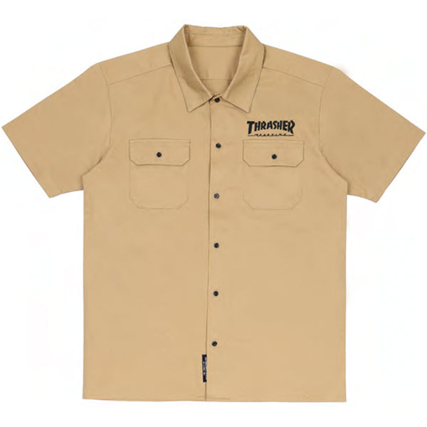 Beige 2024 thrasher shirt