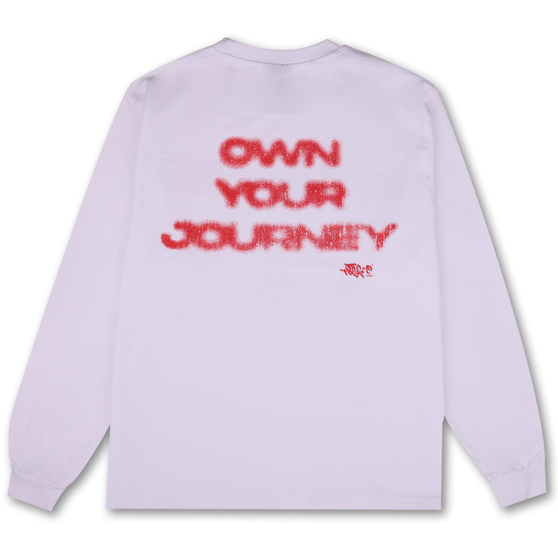 OWN YOUR JOURNEY LS (WHITE)