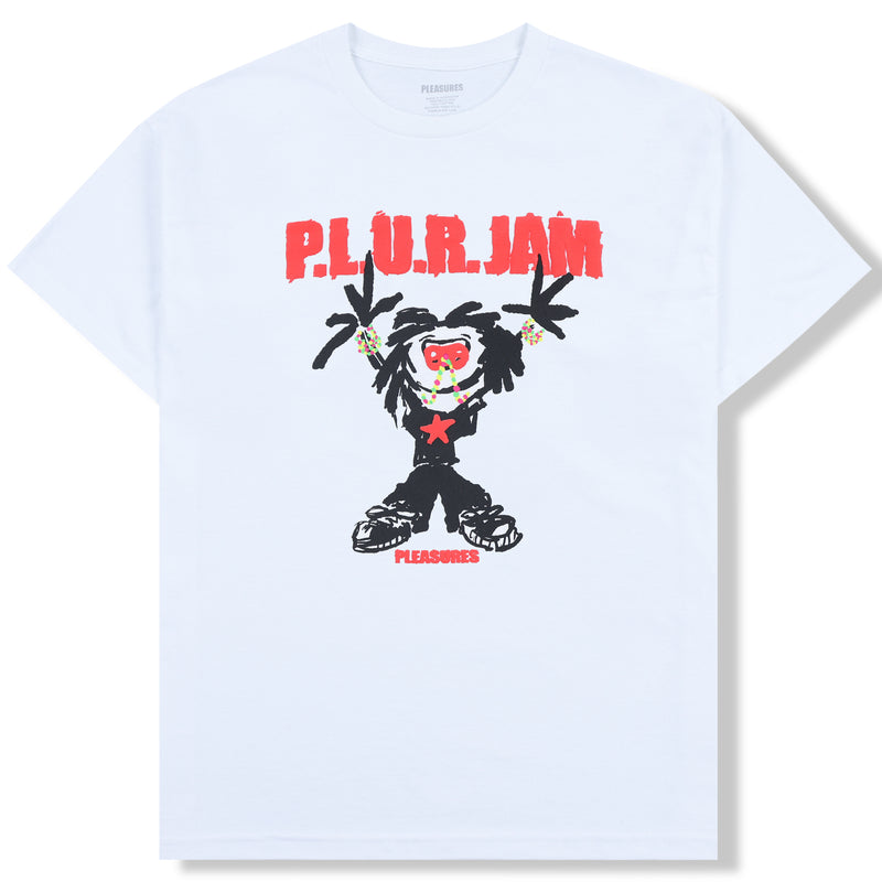 P.L.U.R. JAM TEE (WHITE)