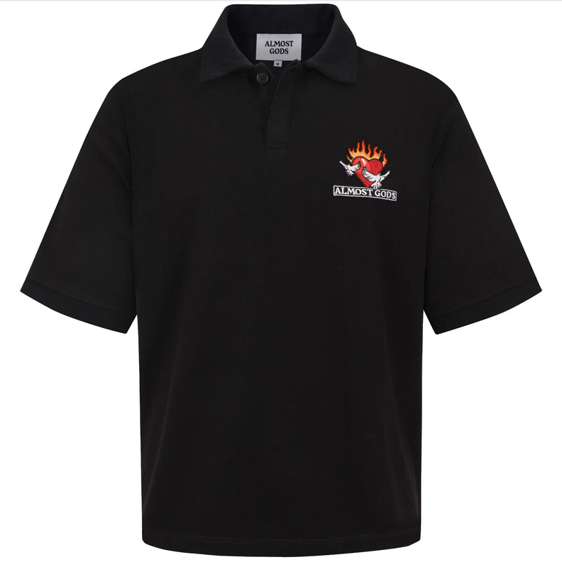 BURNING HEART POLO TEE