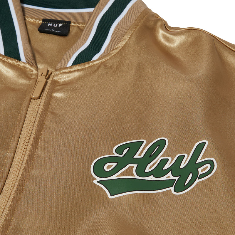 Pop Fly Satin Baseball Jacket