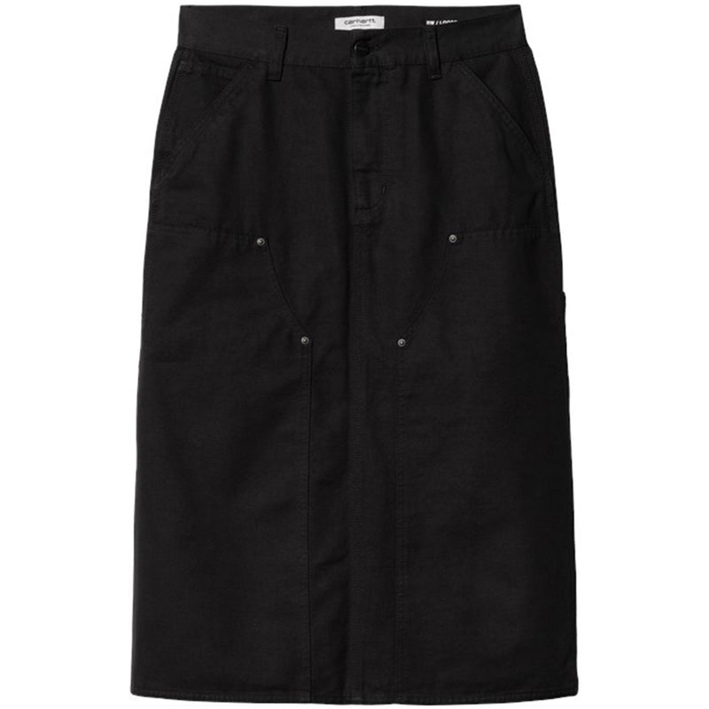 W' Double Knee Skirt (Black Rinsed)