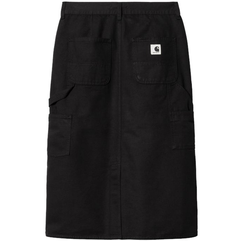 W' Double Knee Skirt (Black Rinsed)