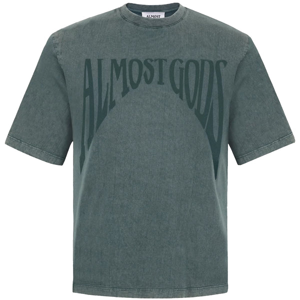 STONEWASHED GOTHIC TEE (PINE GREEN)