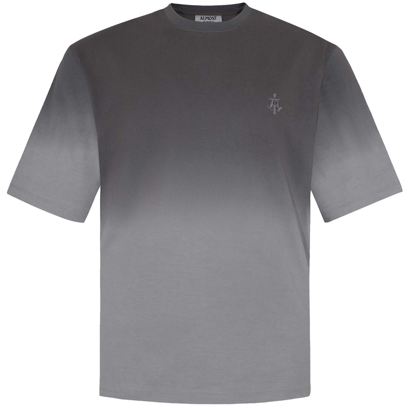 ALPHA CROSS TEE (DIP DYE GREY)