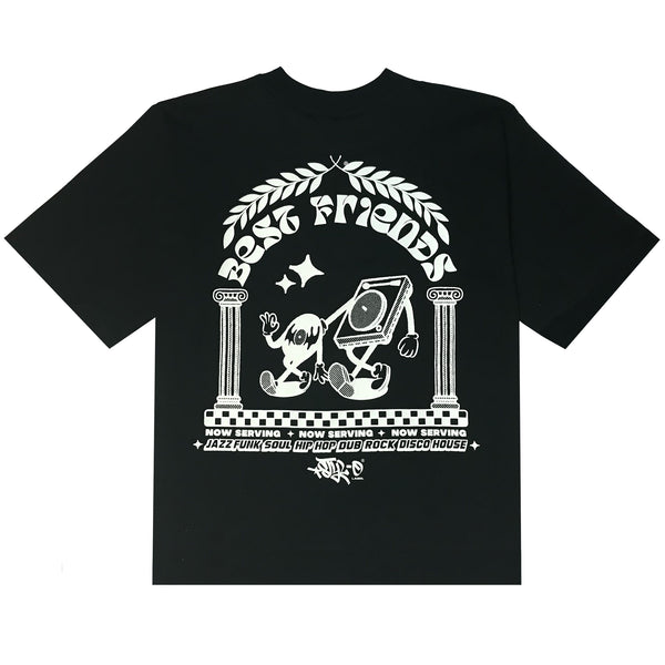 BEST FRIENDS RECORD PLAYER TEE (BLACK)