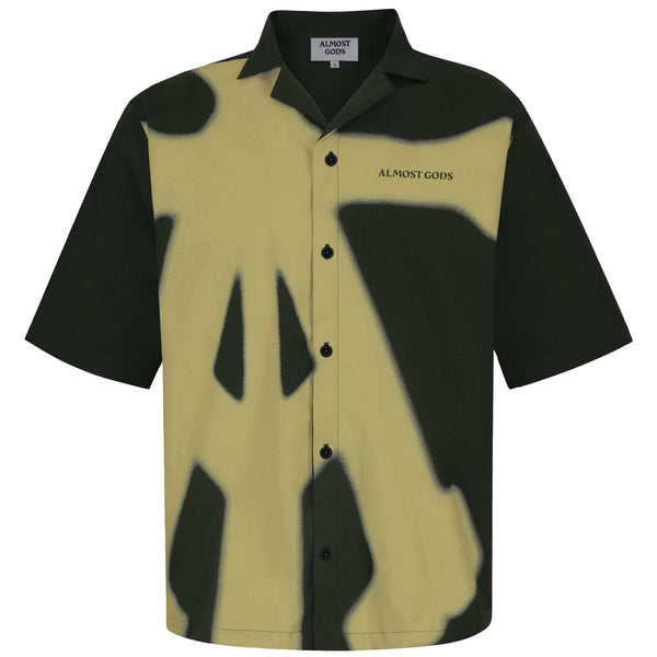 ALPHA CROSS SPRAY PAINT SHIRT (GREEN)