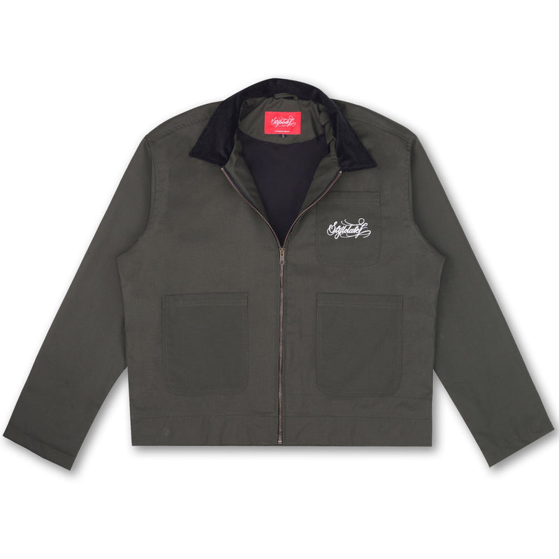 STATEMENT CORDUROY JACKET (GREEN)