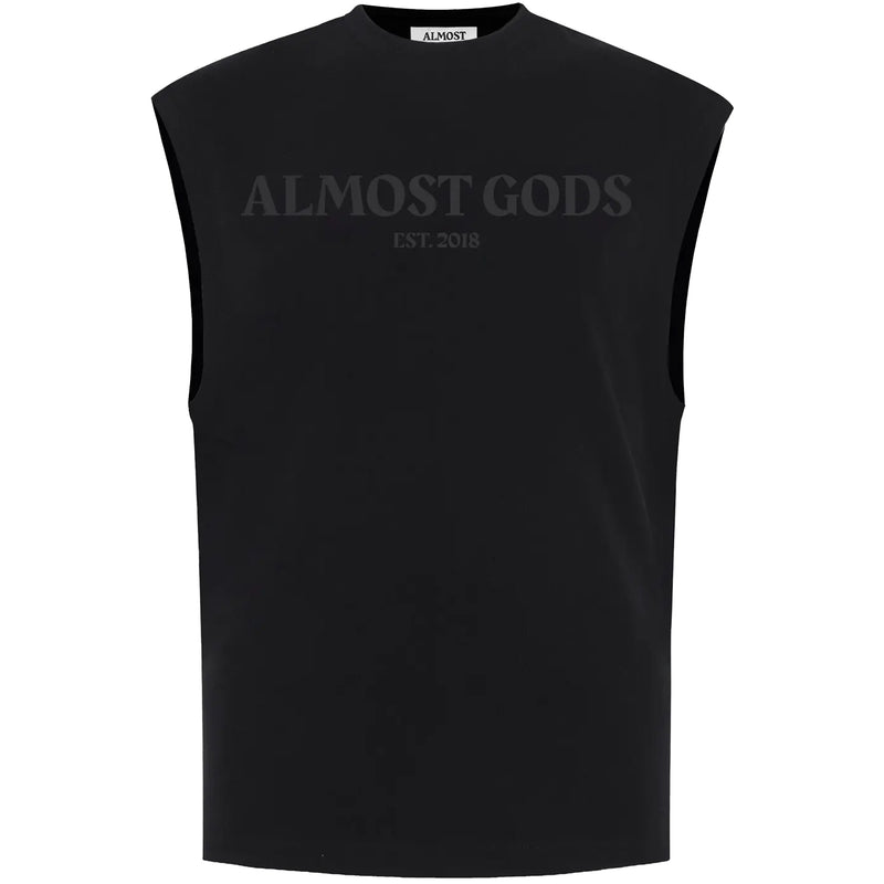 Almost Gods Est 2018 Sleeveless Tee (Black)