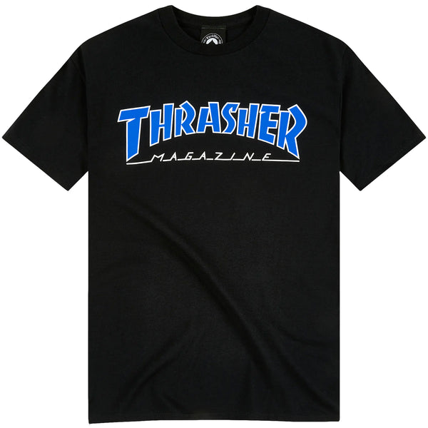 Black and 2025 blue thrasher shirt