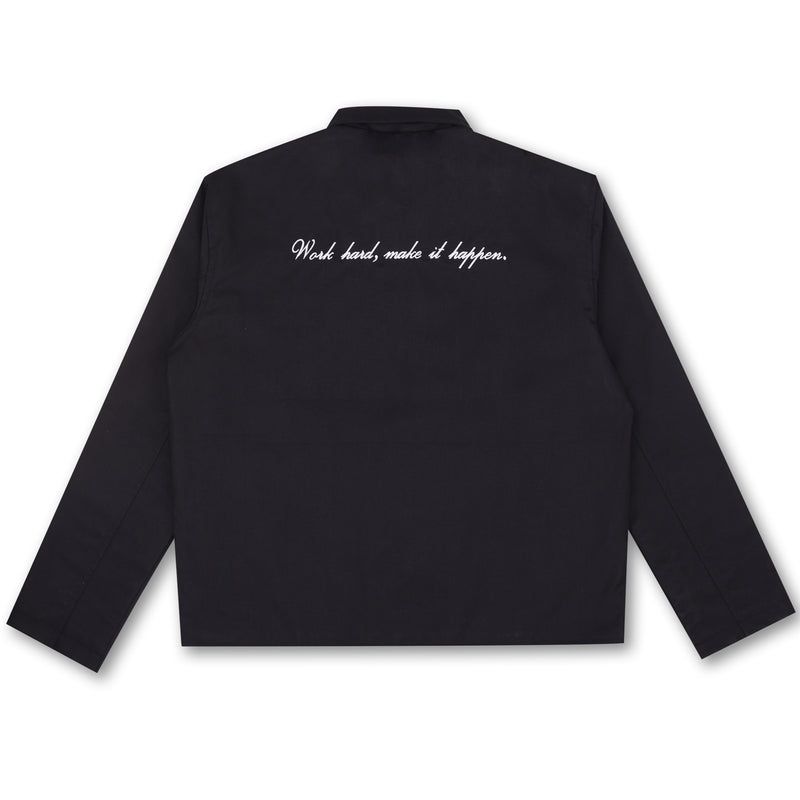 WORK HARD MAKE IT HAPPEN JACKET (BLACK)