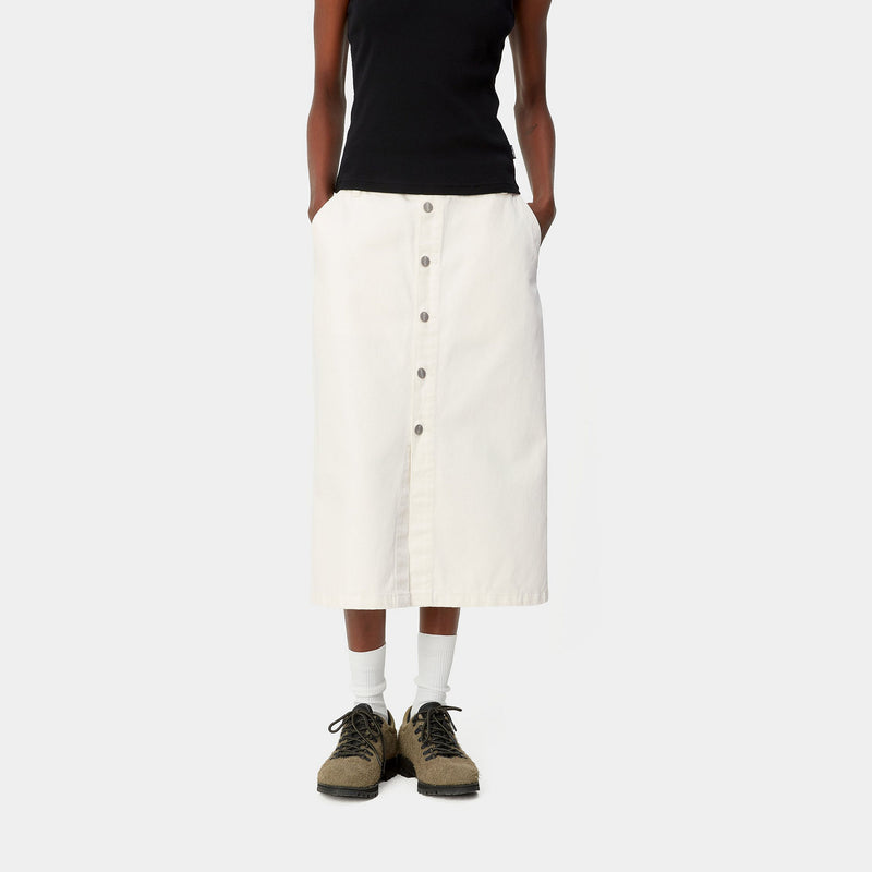 W' COLBY SKIRT (WHITE RINSED Washed)