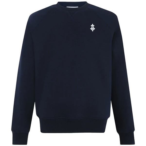 ALPHA CROSS EMBROIDERED SWEATSHIRT (NAVY)