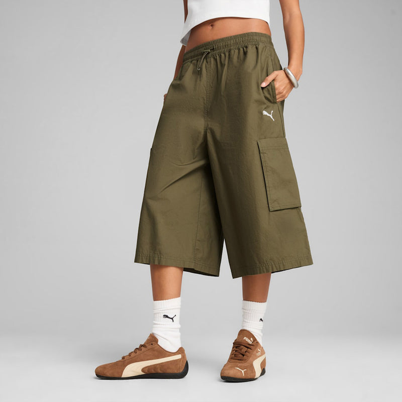 FUTURE.PUMA.ARCHIVE Relaxed Cargo Jorts (Loden Green)