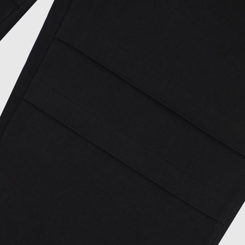 CONSTRUCTED TWILL PANTS (BLACK)