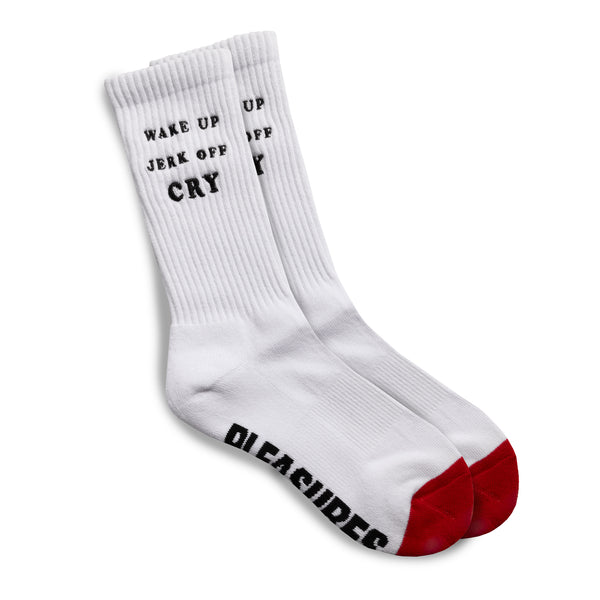 WAKE UP SOCKS (White)