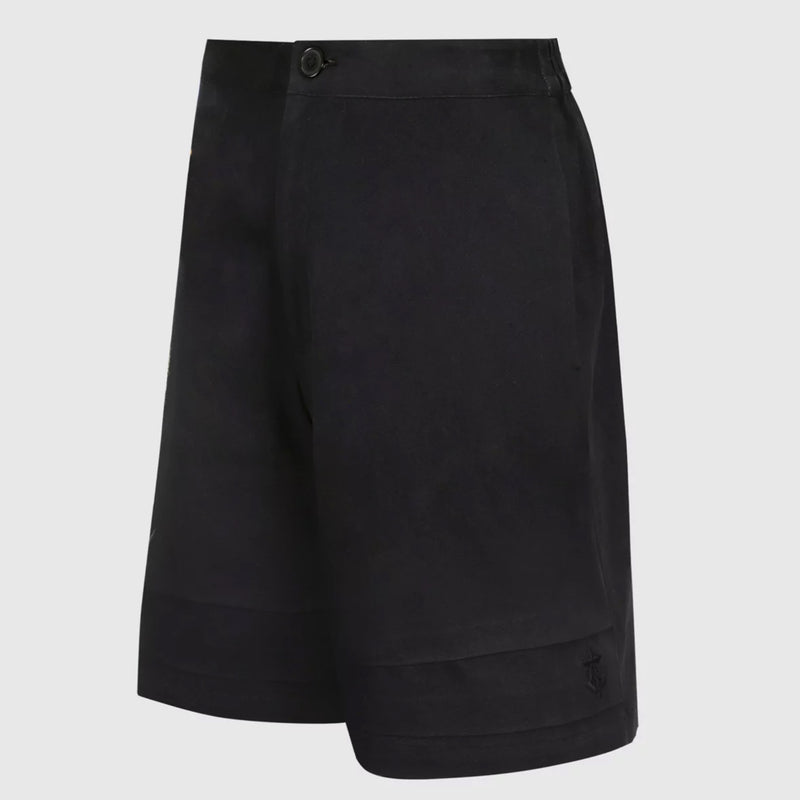 CONSTRUCTED TWILL SHORTS (BLACK)