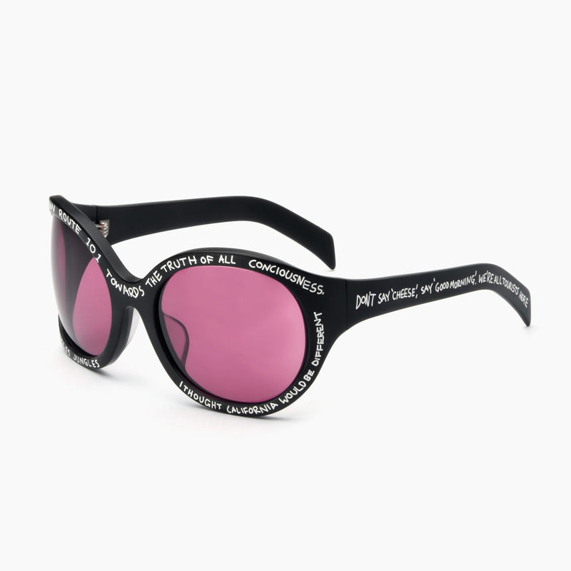 ALL TOURISTS HERE SUNGLASSES (BLACK/RED)