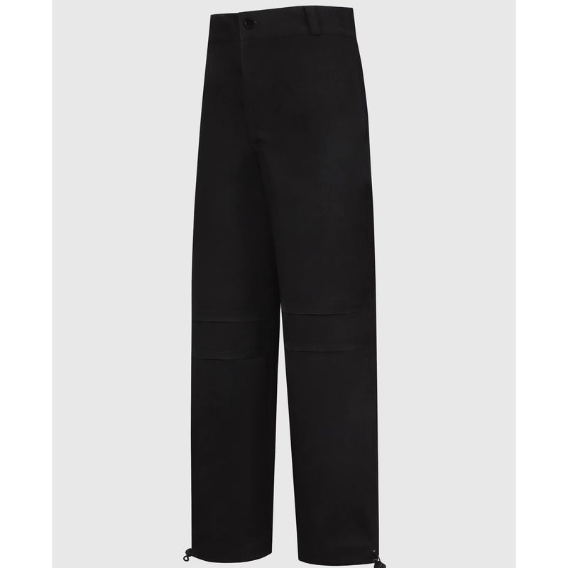 CONSTRUCTED TWILL PANTS (BLACK)