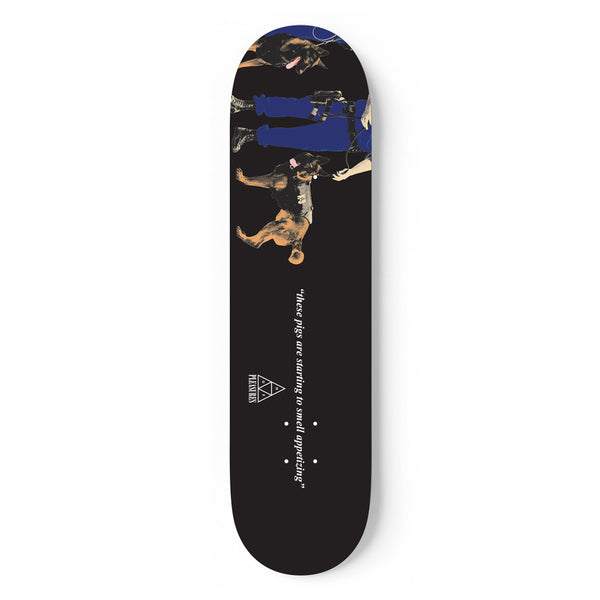 HUF X PLEASURES Gang Control Skate Deck