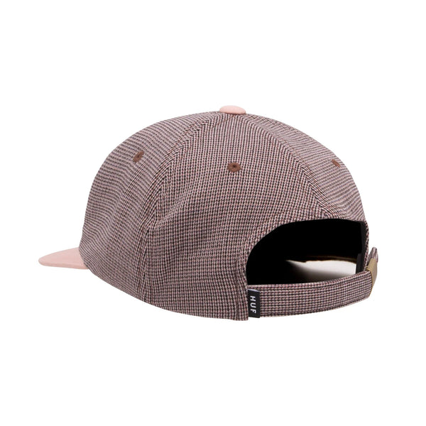 Micro Houndstooth Cap (Dusty Rose)