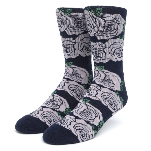 Rosette Sock (Navy)