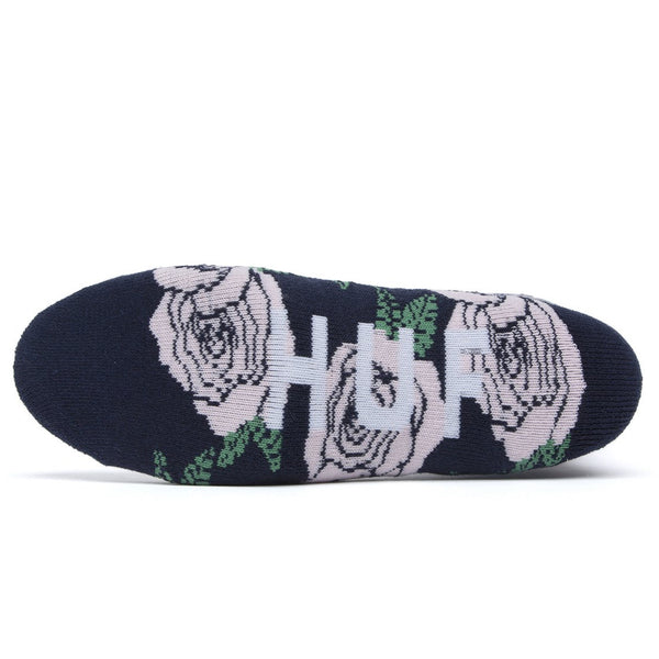 Rosette Sock (Navy)