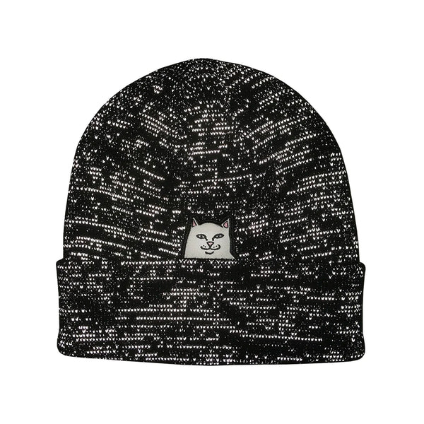 Lord Nermal Beanie (Black Reflective Yarn)