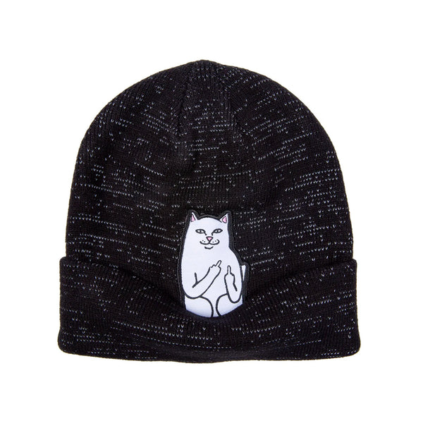 Lord Nermal Beanie (Black Reflective Yarn)