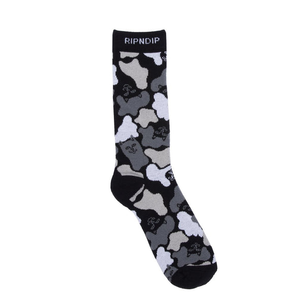 RIPNDIP Blizzard Socks (Black Camo)