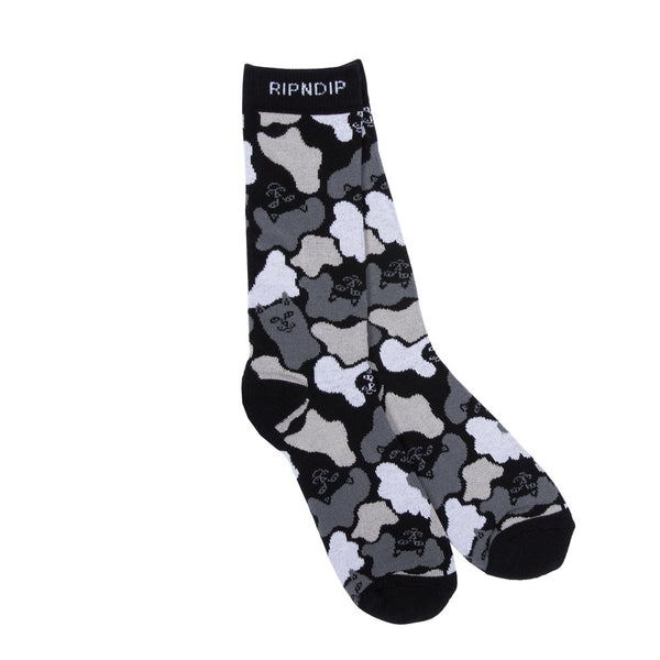 RIPNDIP Blizzard Socks (Black Camo)