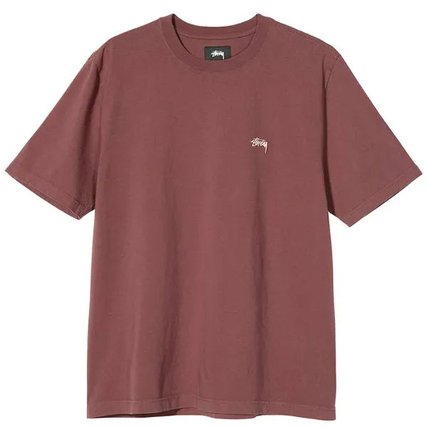 Stussy Stock Tee (Burgundy)