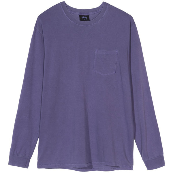 Stussy Camo Stock Pocket LS Tee (Purple)