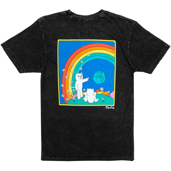 RIPNDIP Earthgazing Tee (Black Mineral Wash)