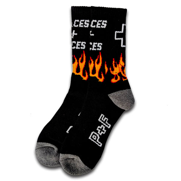 P+F Flame Socks