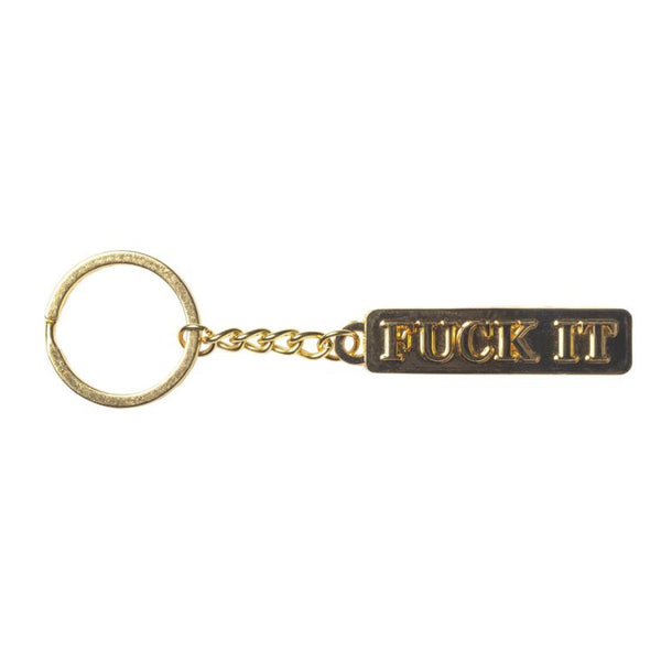 HUF Fuck It Keychain (Gold)