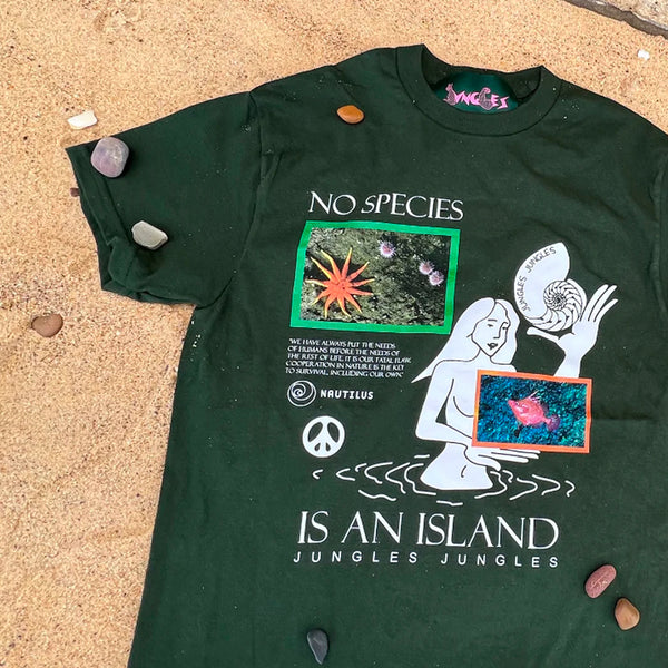 NO SPECIES IS AN ISLAND SS TEE